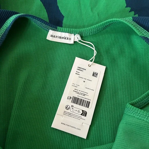 NWT Marimekko Simpukka Unikko Rib Floral Cotton Tank Dress size medium - Picture 5 of 9